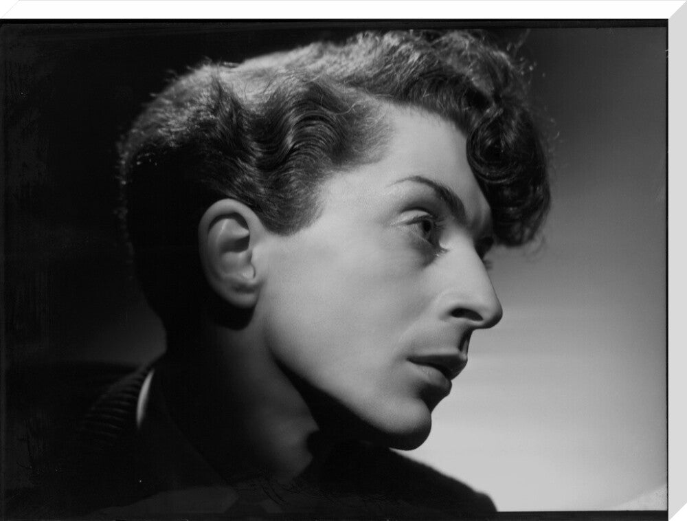 Quentin crisp portrait print (stretched canvas, extra large, no frame)