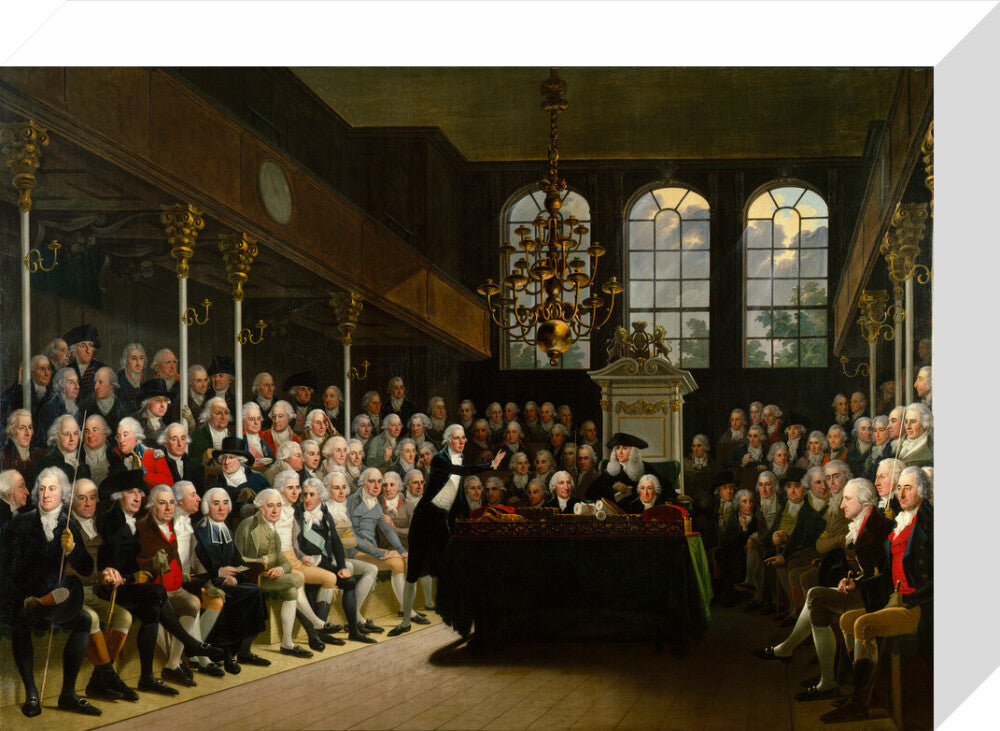 The house of commons 1793 94 portrait print (stretched canvas, small, no frame)