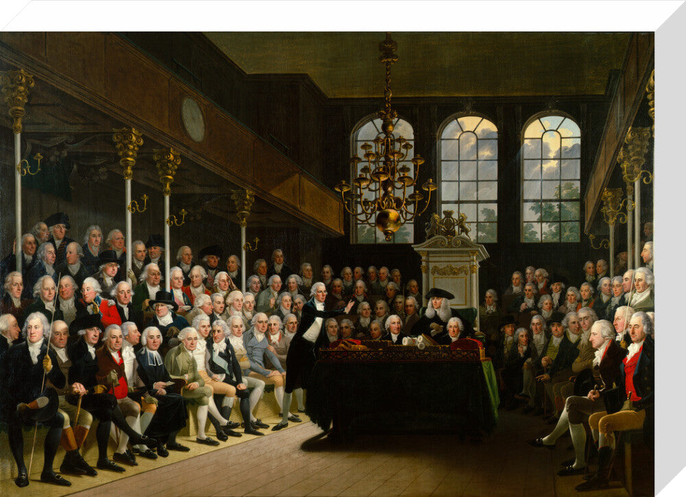 The house of commons 1793 94 portrait print (stretched canvas, medium, no frame)