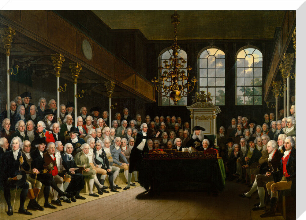 The house of commons 1793 94 portrait print (stretched canvas, large, no frame)
