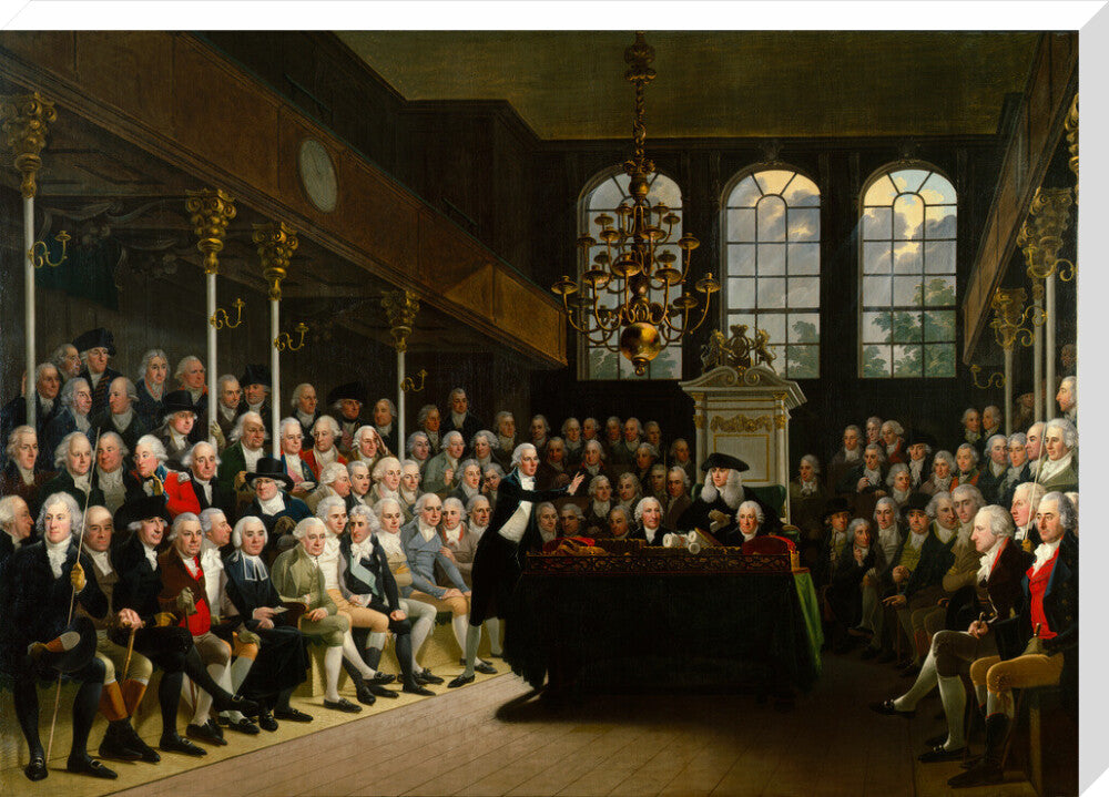 The house of commons 1793 94 portrait print (stretched canvas, extra large, no frame)