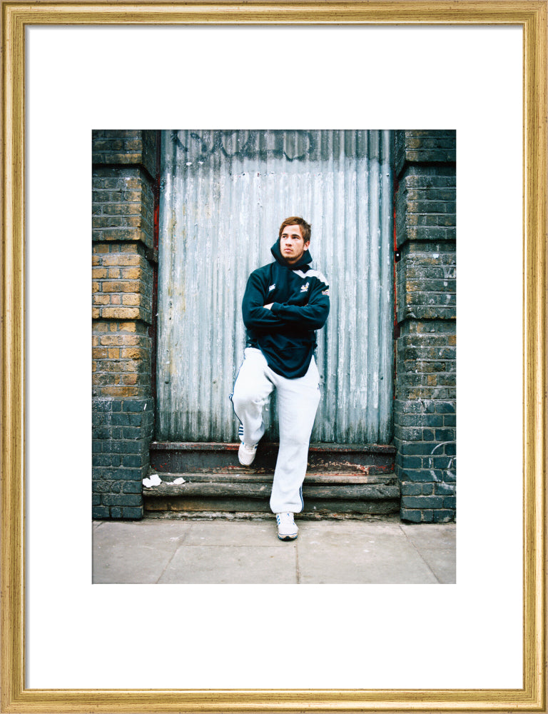 Danny cipriani portrait print (art print, medium, gold frame frame)