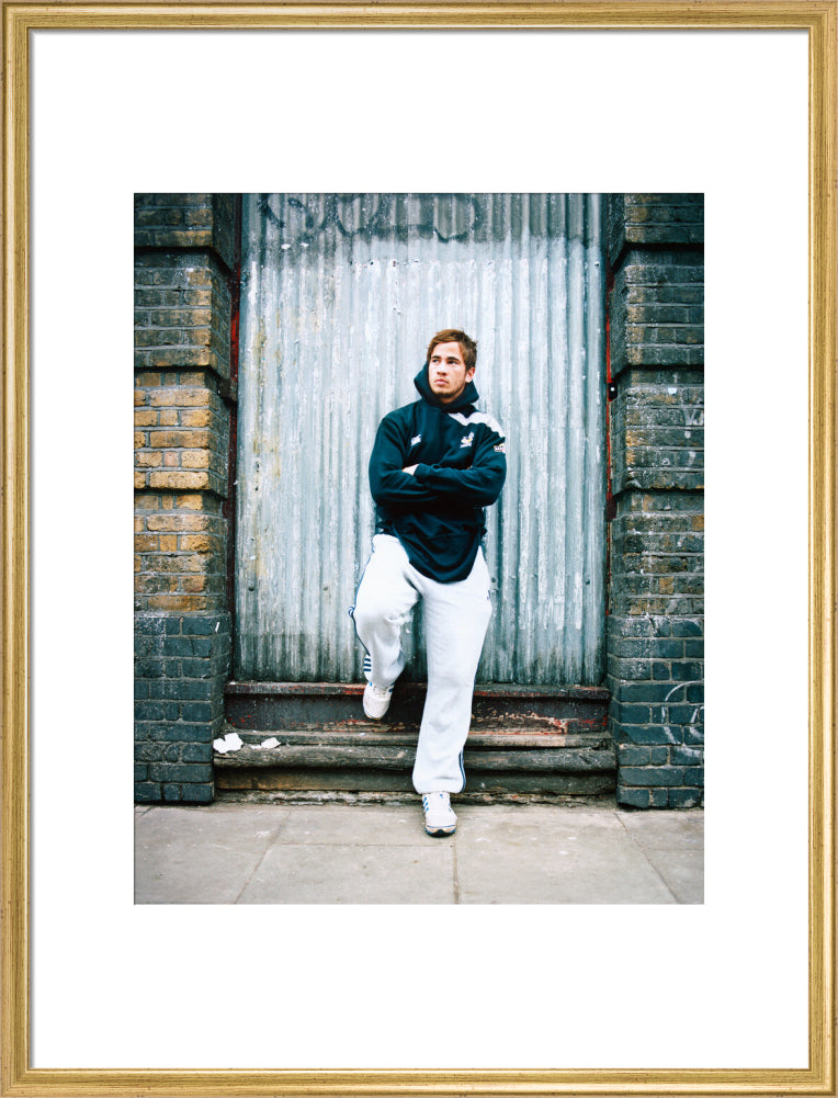 Danny cipriani portrait print (art print, large, gold frame frame)