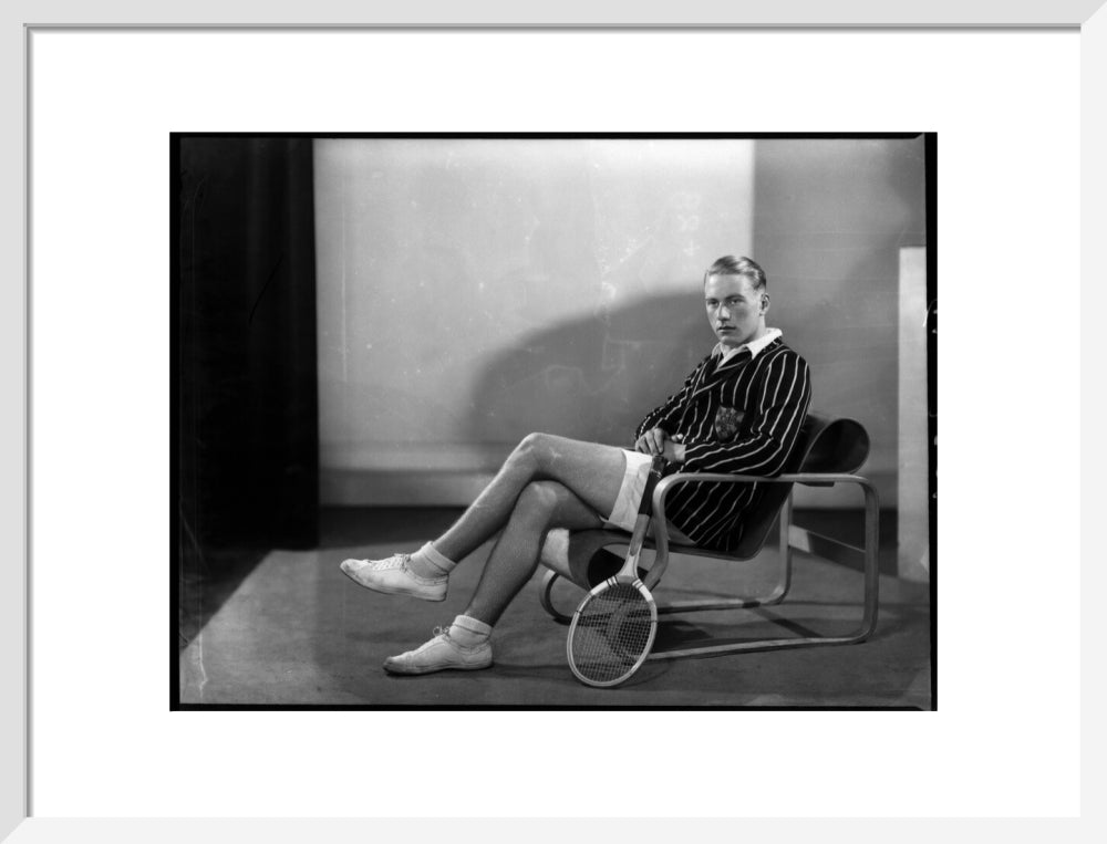 Peter hare portrait print (art print, medium, white frame)