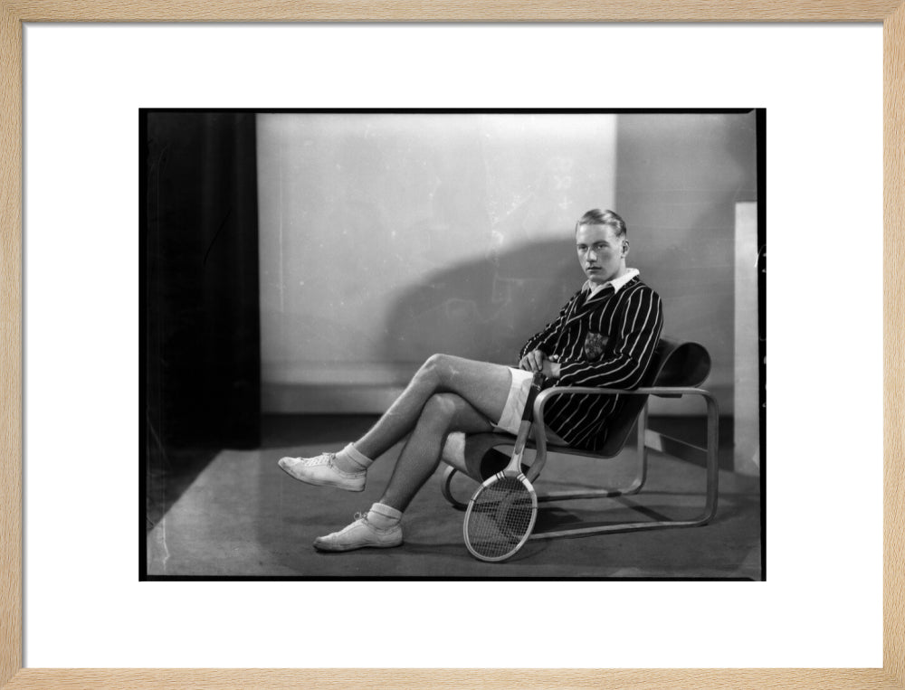 Peter hare portrait print (art print, medium, natural frame)