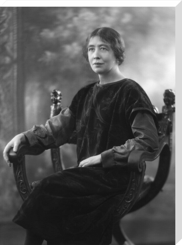 Sylvia pankhurst portrait print (stretched canvas, extra large, no frame)
