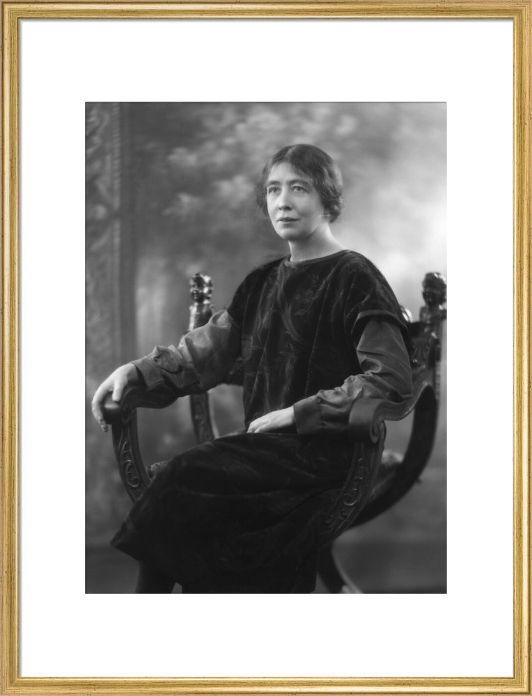 Sylvia pankhurst portrait print (art print, large, gold frame)