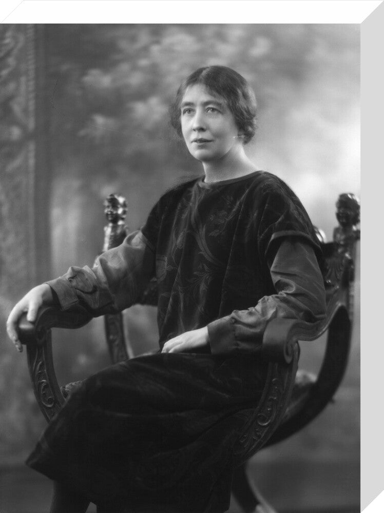 Sylvia pankhurst portrait print (stretched canvas, medium, no frame)