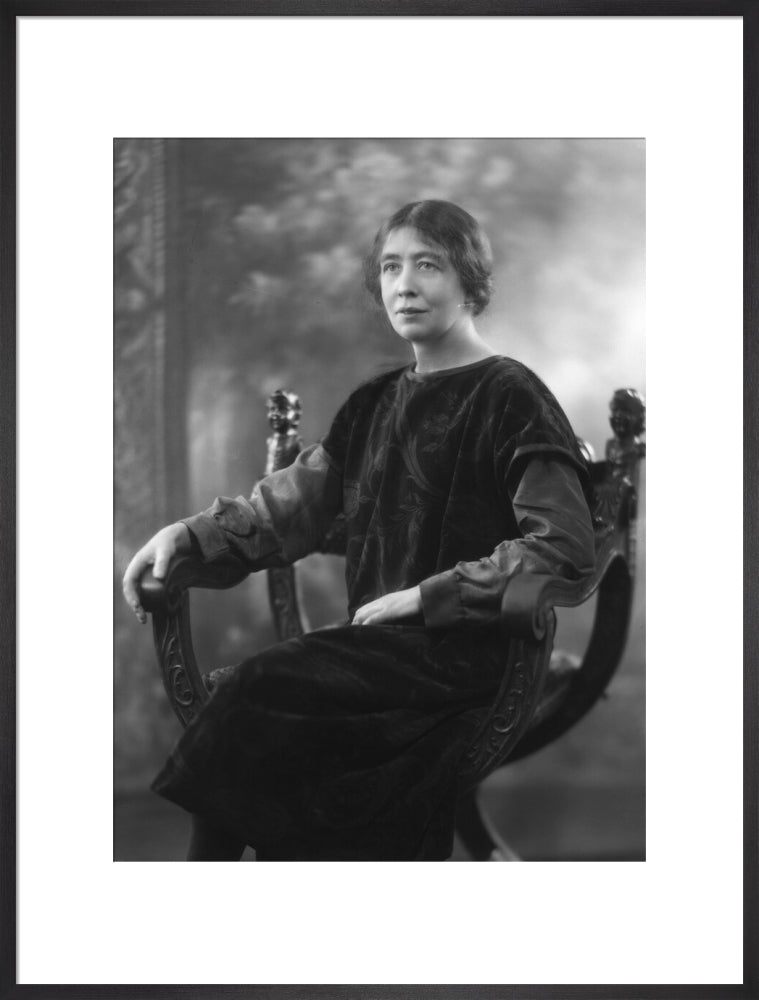 Sylvia pankhurst portrait print (art print, extra large, black frame)