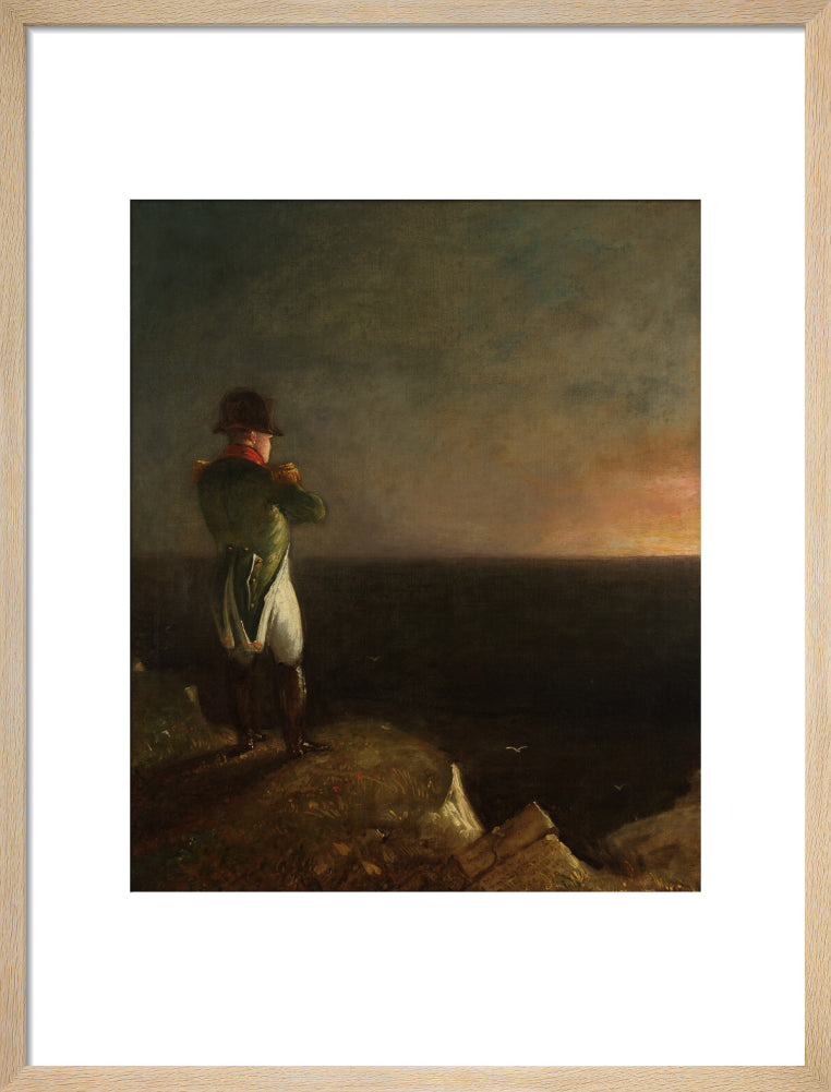 Napoléon bonaparte ('napoléon on st helena') portrait print (art print, medium, natural frame)