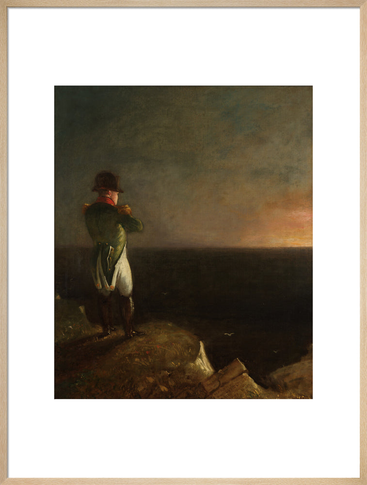 Napoléon bonaparte ('napoléon on st helena') portrait print (art print, extra large, natural frame)