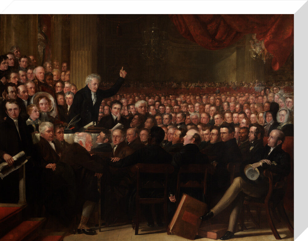 The anti slavery society convention, 1840 portrait print (stretched canvas, medium, no frame)