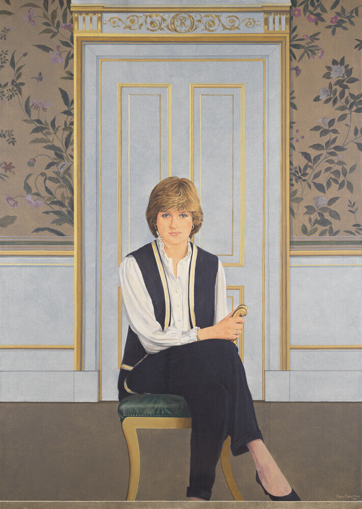 Diana, princess of wales portrait print