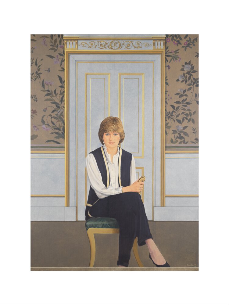 Diana, princess of wales portrait print (art print, small, no frame)