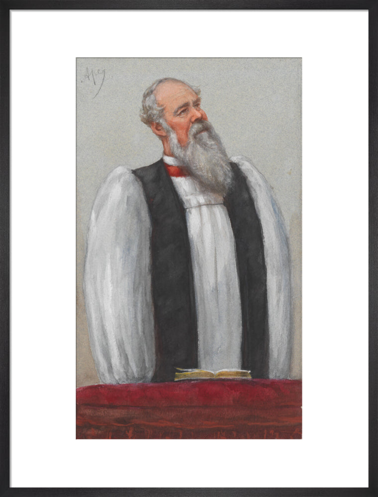John charles ryle portrait print (art print, large, black frame)