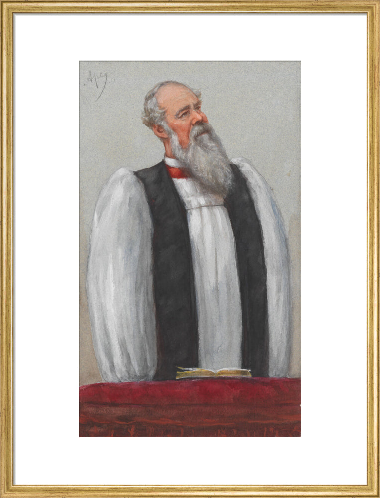 John charles ryle portrait print (art print, large, gold frame)