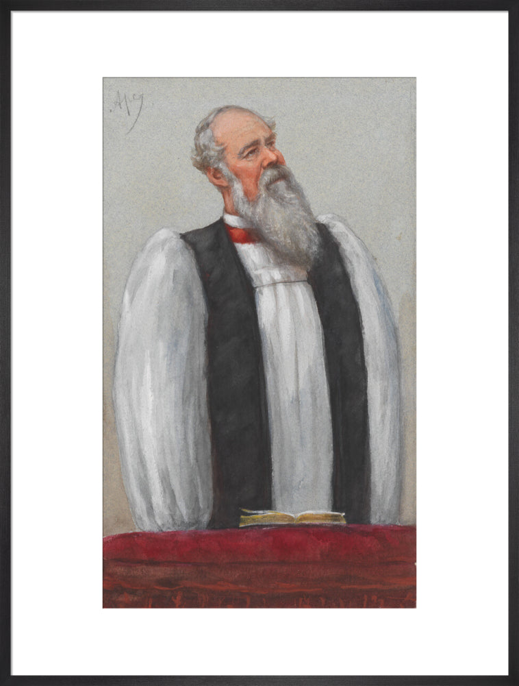 John charles ryle portrait print (art print, extra large, black frame)