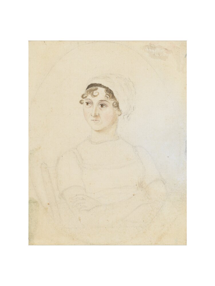 Jane austen portrait print (art print, medium, no frame)