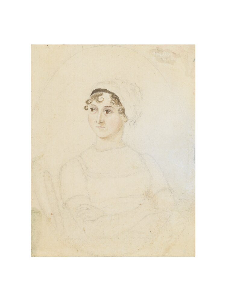 Jane austen portrait print (art print, large, no frame)