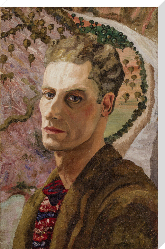 Cedric morris portrait print (stretched canvas, extra large, no frame frame)