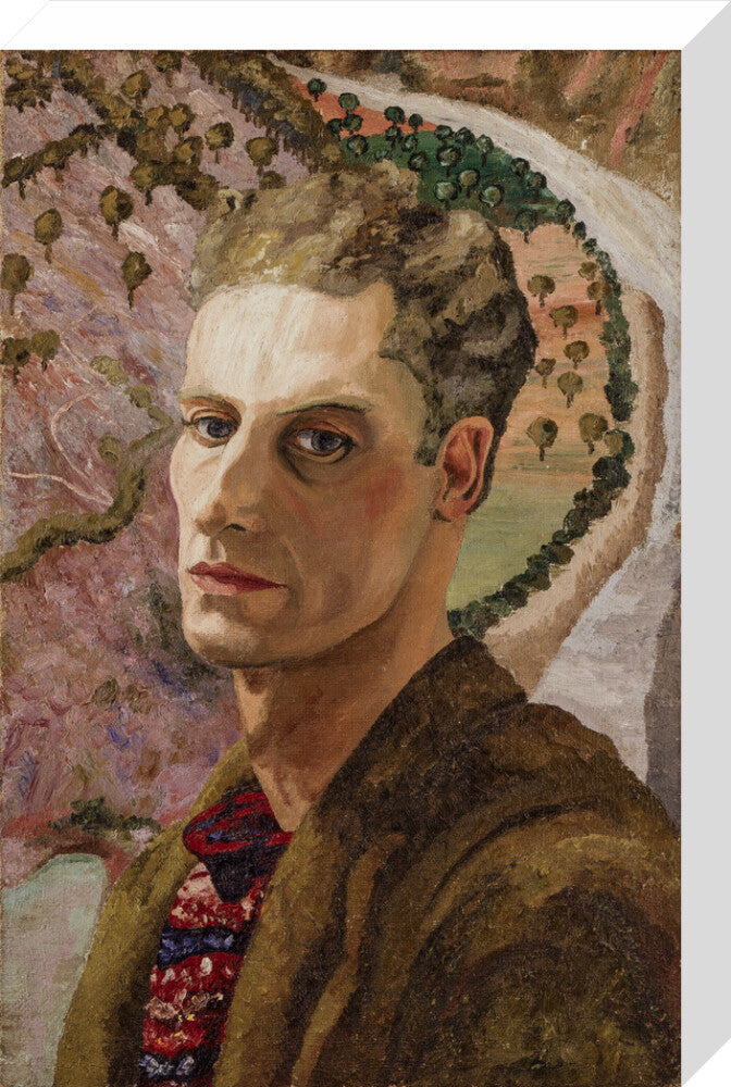 Cedric morris portrait print (stretched canvas, medium, no frame frame)