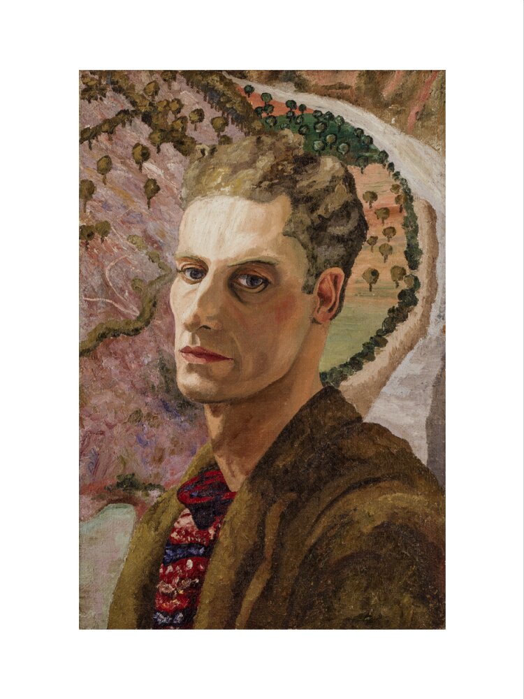 Cedric morris portrait print (art print, small, no frame frame)