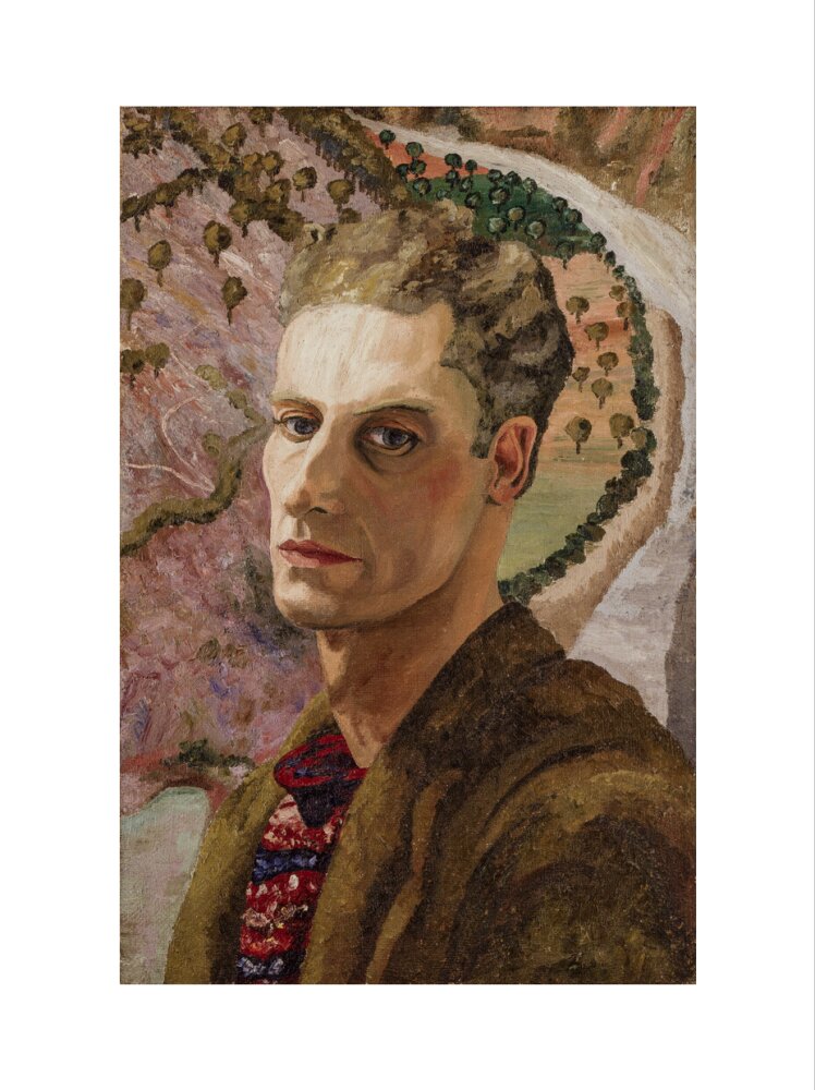 Cedric morris portrait print (art print, extra large, no frame frame)