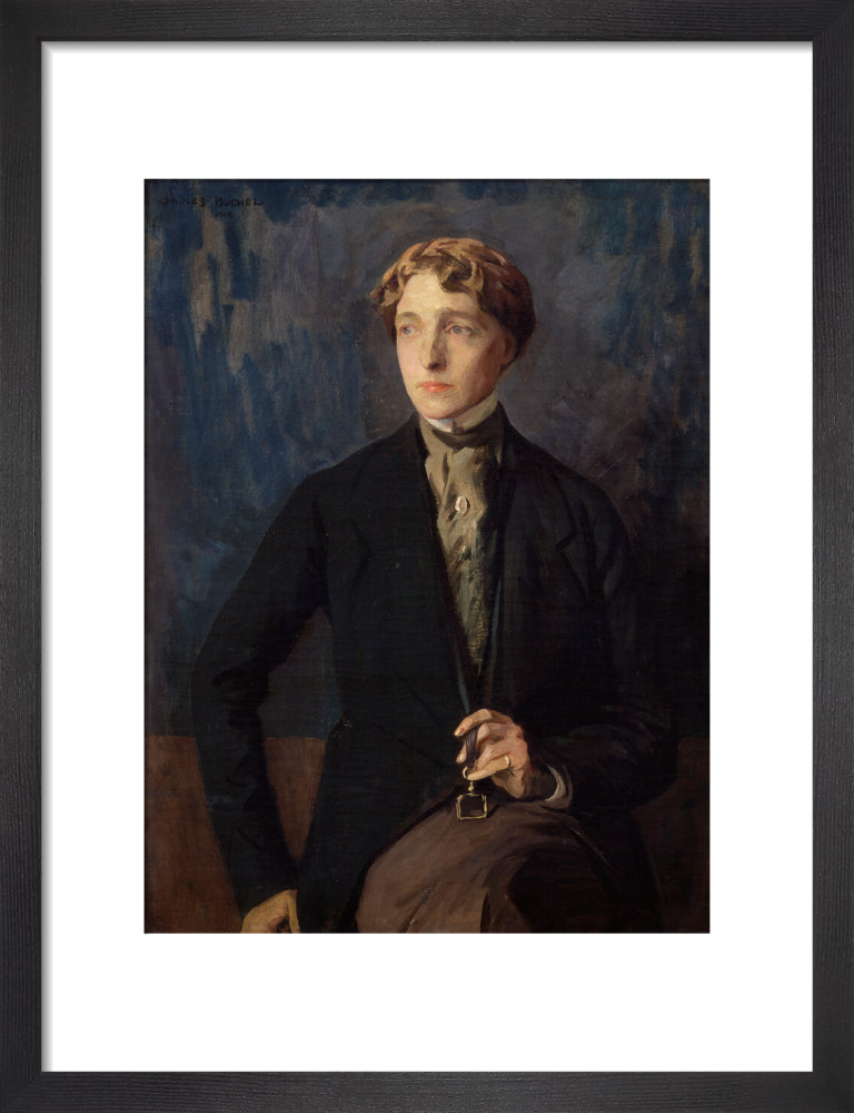 Radclyffe hall portrait print (art print, small, black frame)