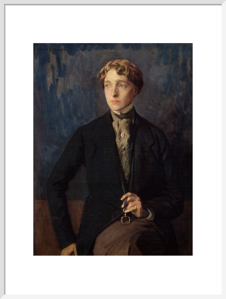 Radclyffe hall portrait print (art print, extra large, white frame)