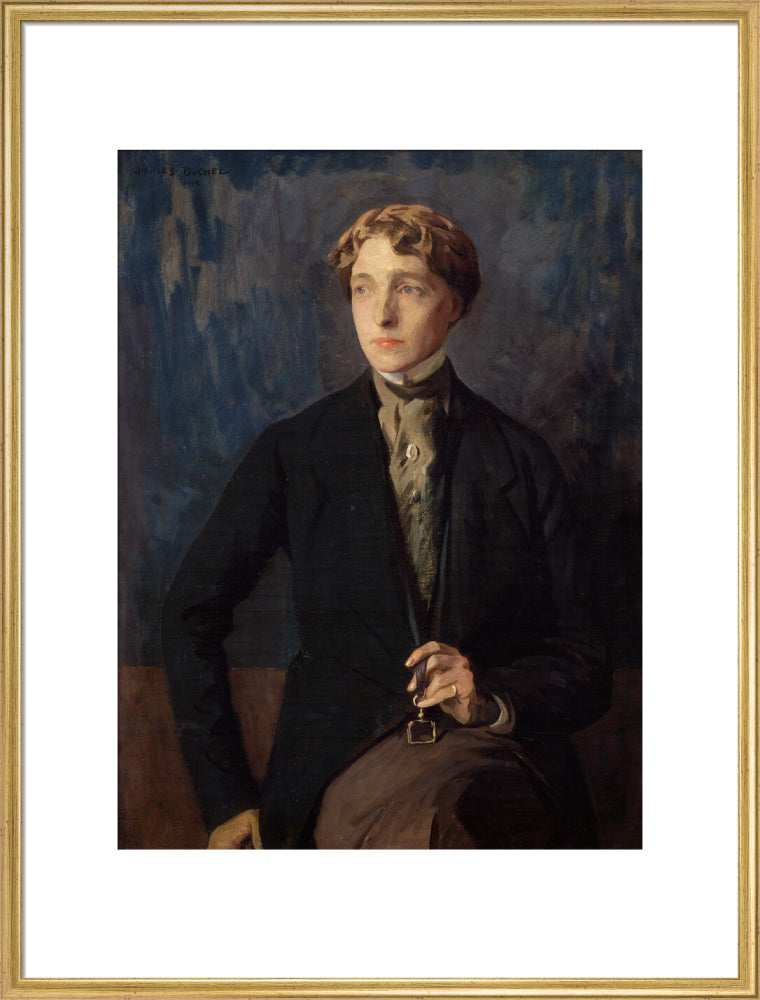 Radclyffe hall portrait print (art print, extra large, gold frame)