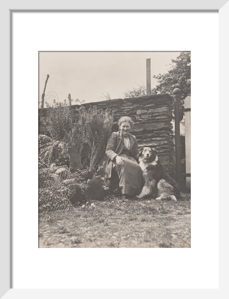 Beatrix potter portrait print (art print, small, white frame frame)