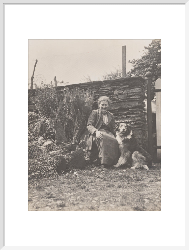 Beatrix potter portrait print (art print, extra large, white frame frame)