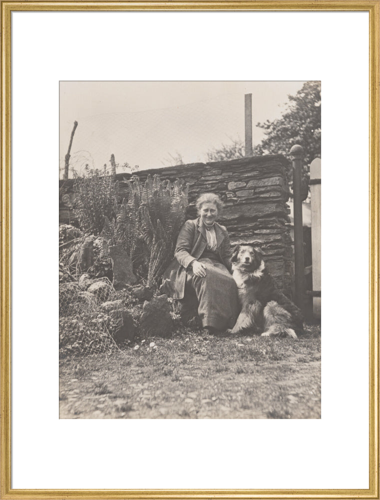 Beatrix potter portrait print (art print, extra large, gold frame frame)