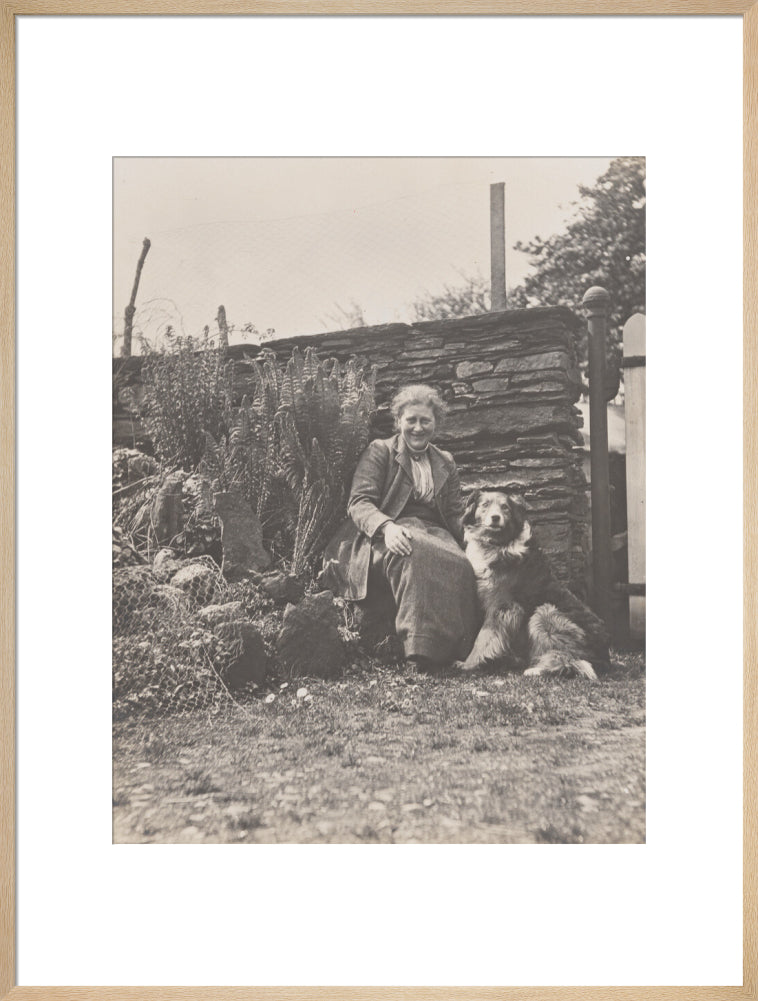 Beatrix potter portrait print (art print, extra large, natural frame frame)