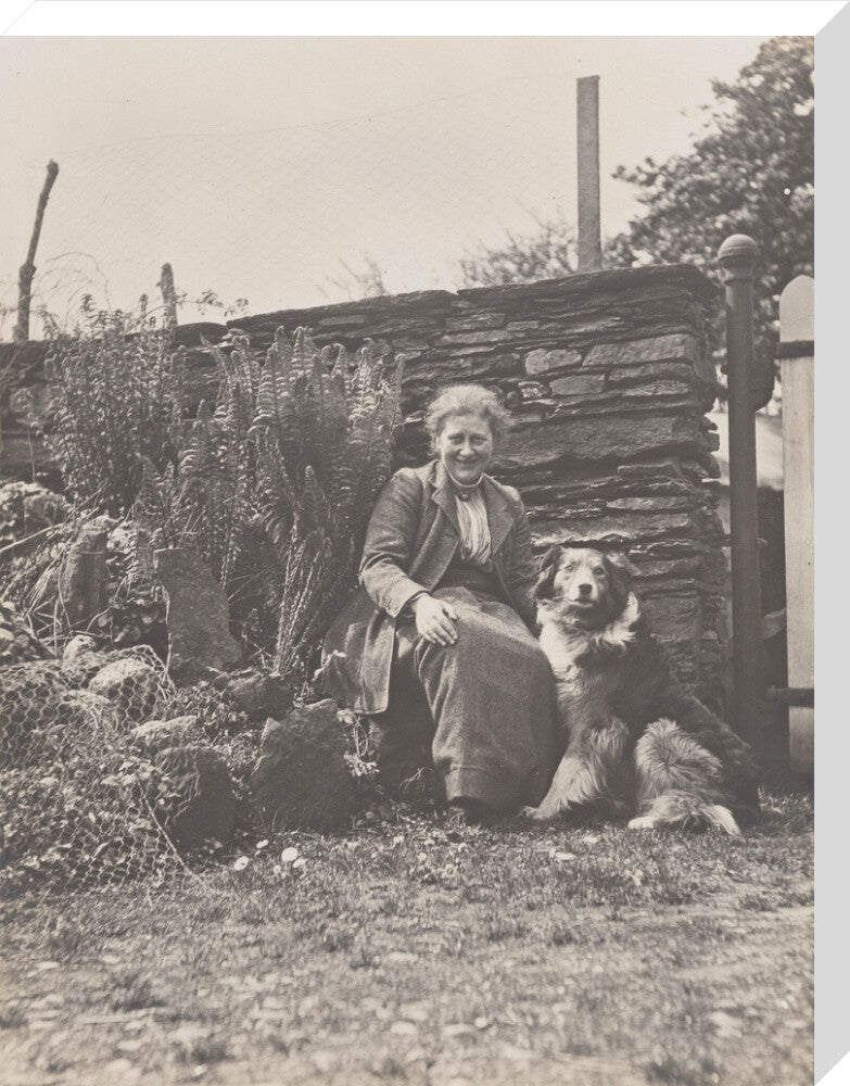 Beatrix potter portrait print (stretched canvas, large, no frame frame)