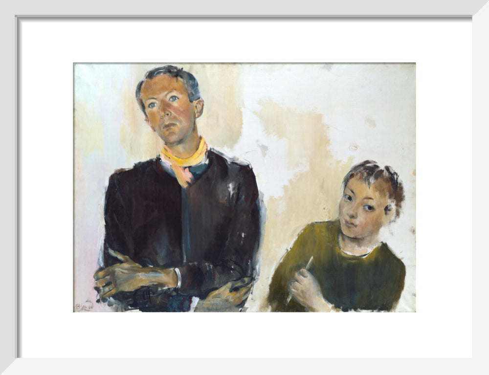 Cecil beaton portrait print (art print, small, white frame frame)