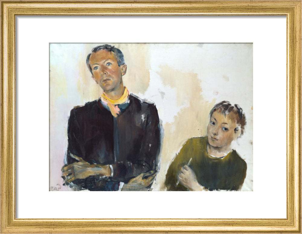 Cecil beaton portrait print (art print, small, gold frame frame)