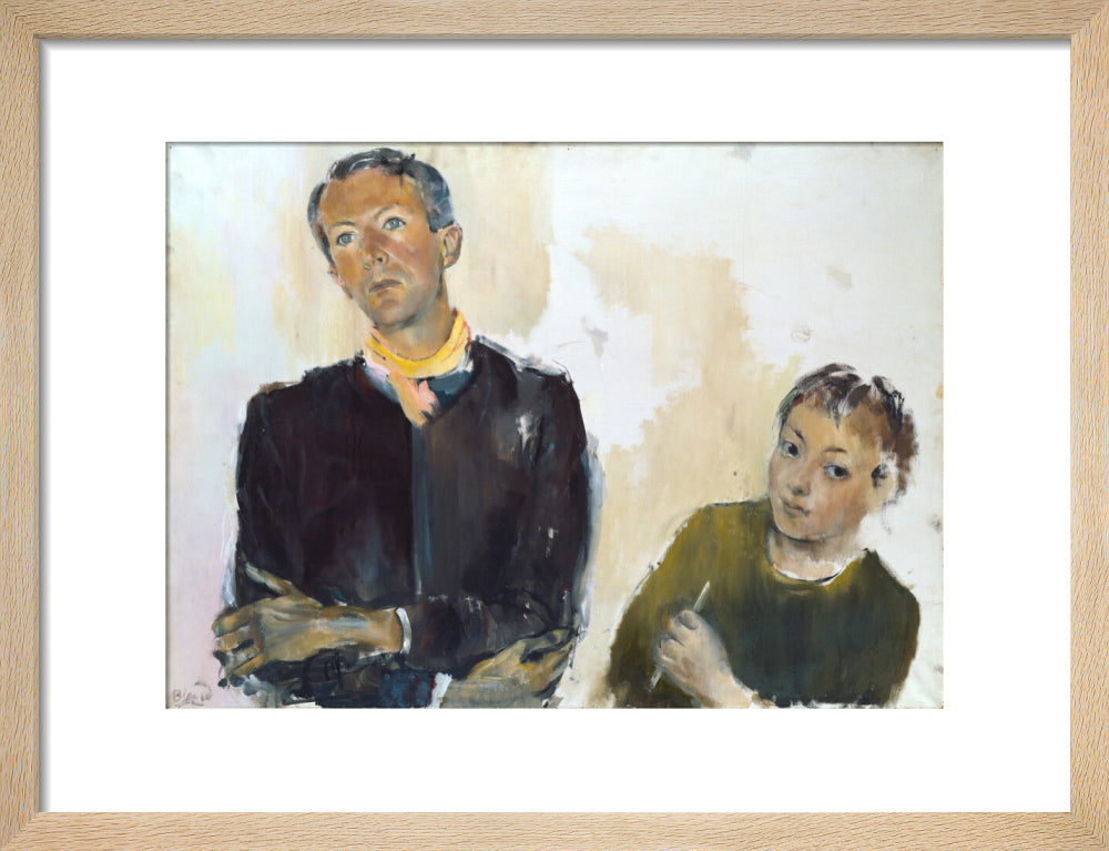 Cecil beaton portrait print (art print, small, natural frame frame)