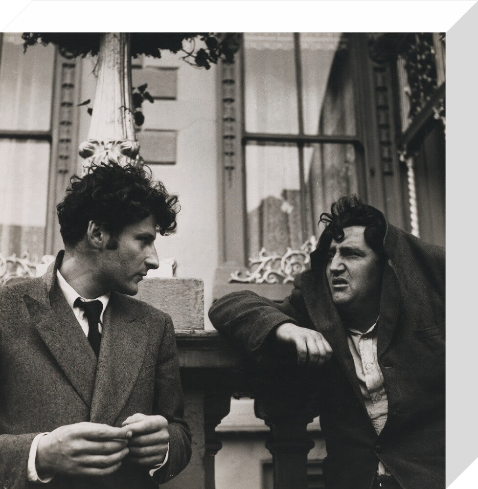 Lucian freud; brendan behan portrait print (stretched canvas, small, no frame)