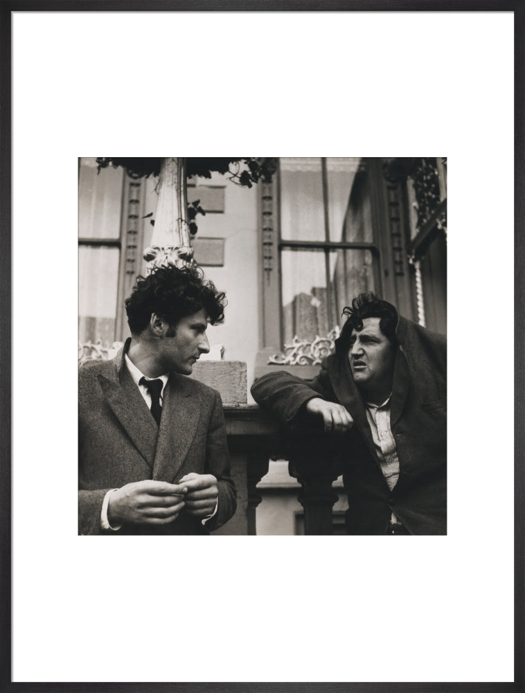 Lucian freud; brendan behan portrait print (art print, extra large, black frame)