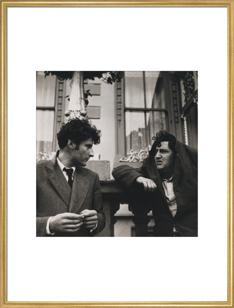 Lucian freud; brendan behan portrait print (art print, extra large, gold frame)
