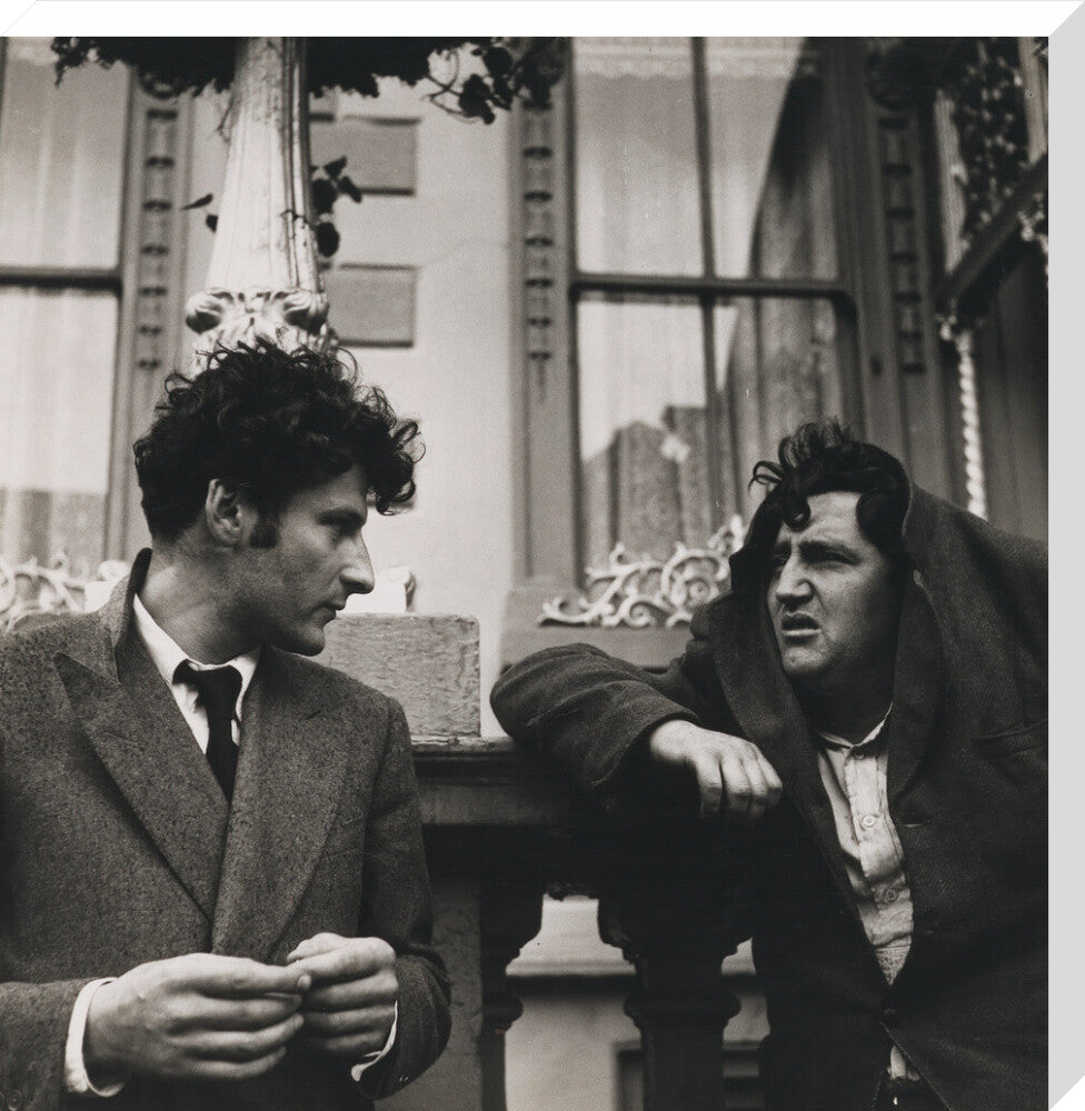 Lucian freud; brendan behan portrait print (stretched canvas, large, no frame)