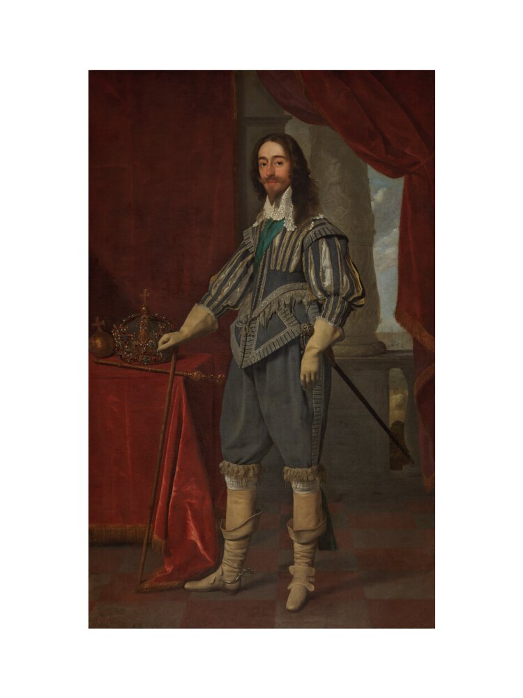 King charles i portrait print (art print, small, no frame)