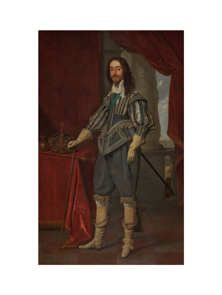 King charles i portrait print (art print, large, no frame)