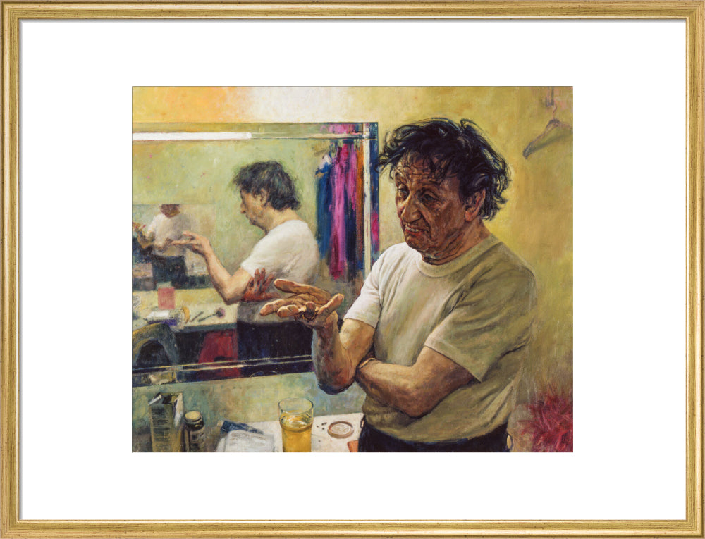 Ken dodd portrait print (art print, large, gold frame)