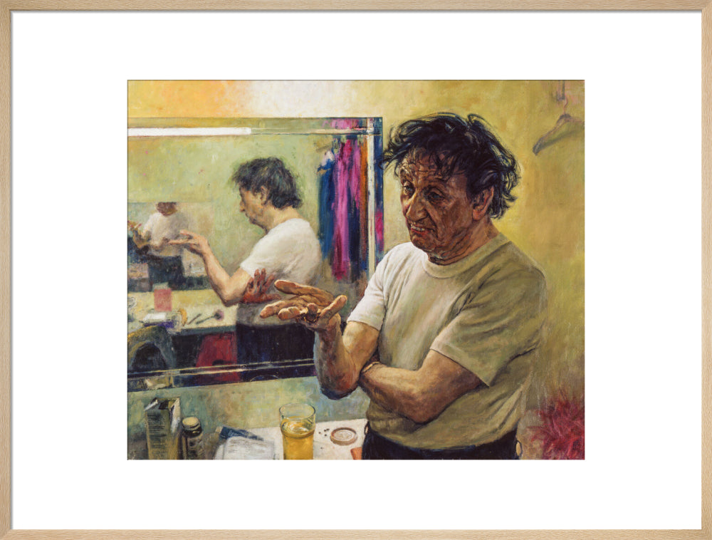 Ken dodd portrait print (art print, extra large, natural frame)