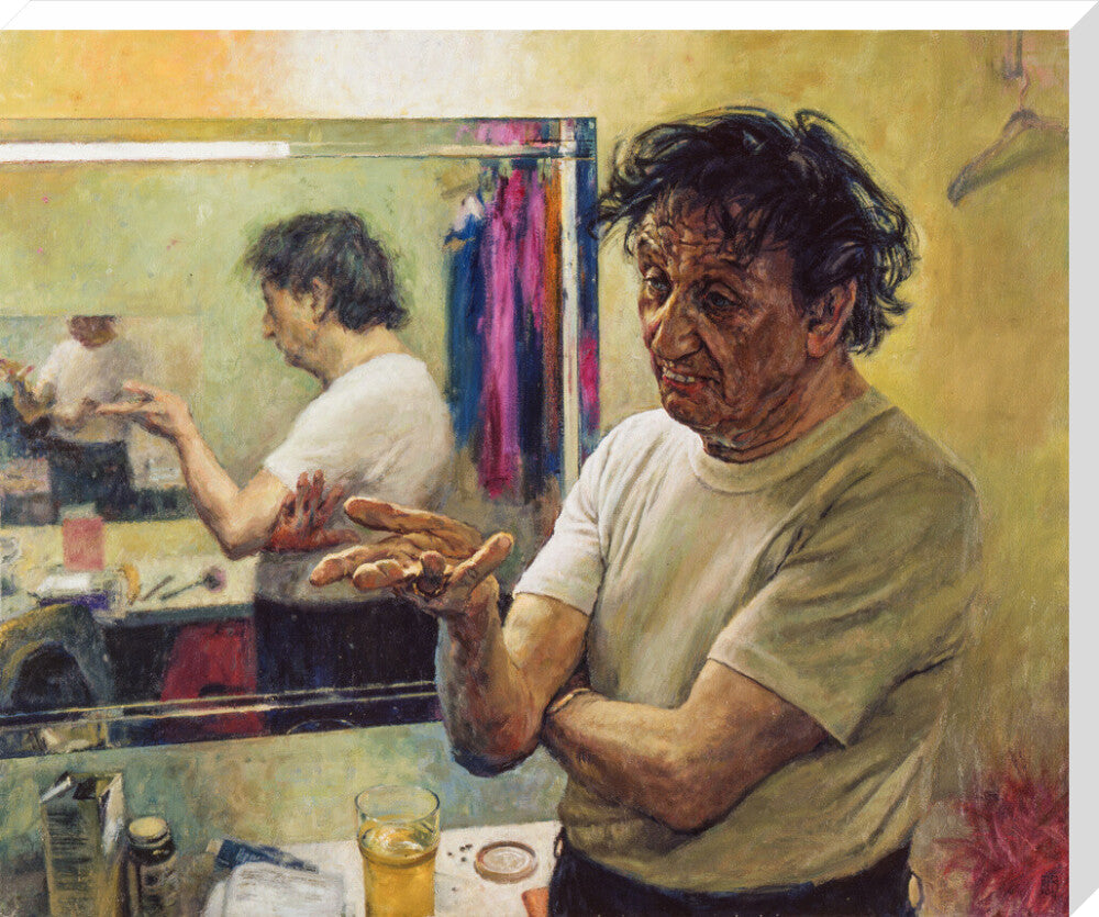 Ken dodd portrait print (stretched canvas, extra large, no frame)