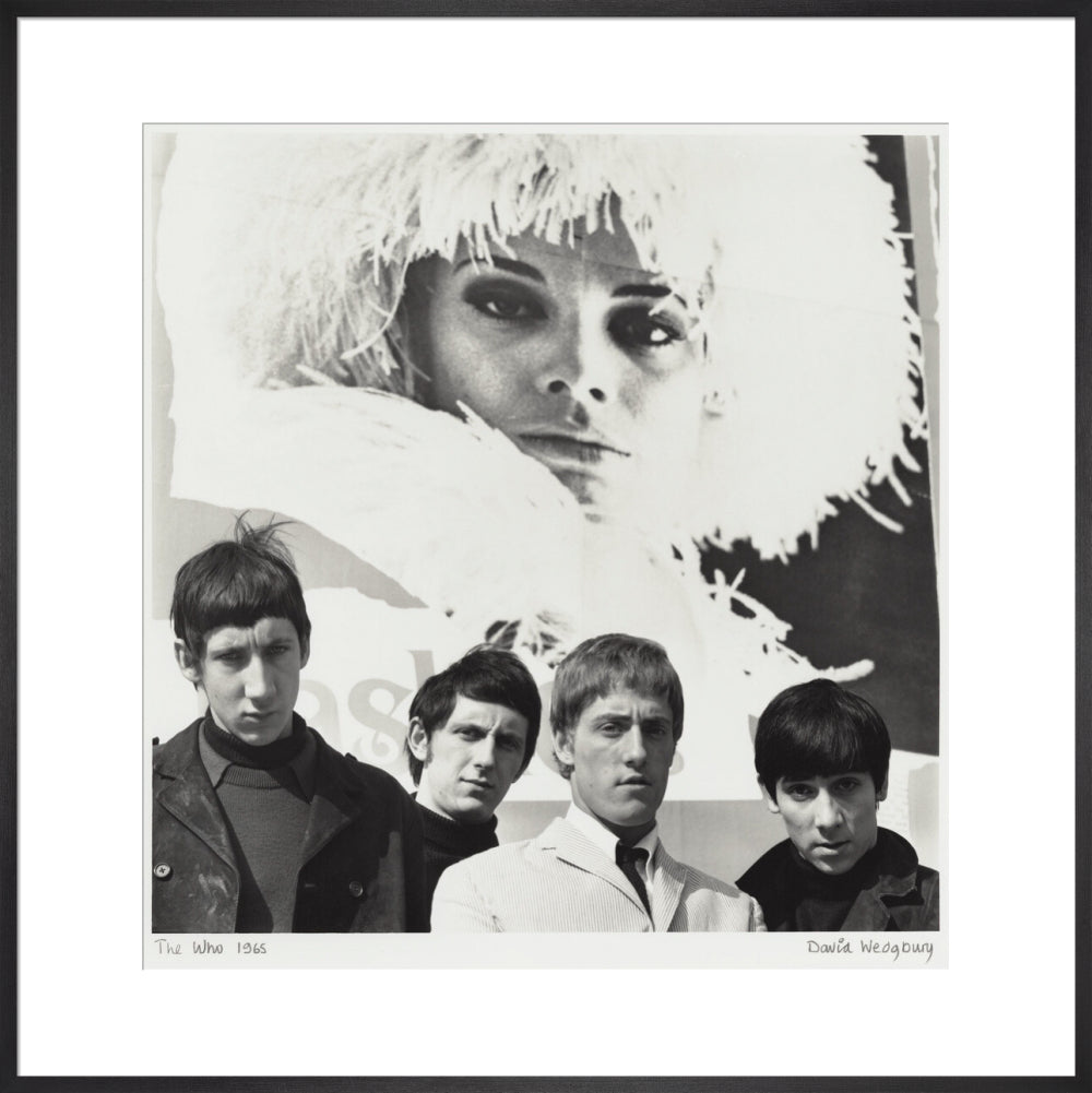 The who (pete townshend; john entwistle; roger daltrey; keith moon) portrait print (art print, extra large, black frame)