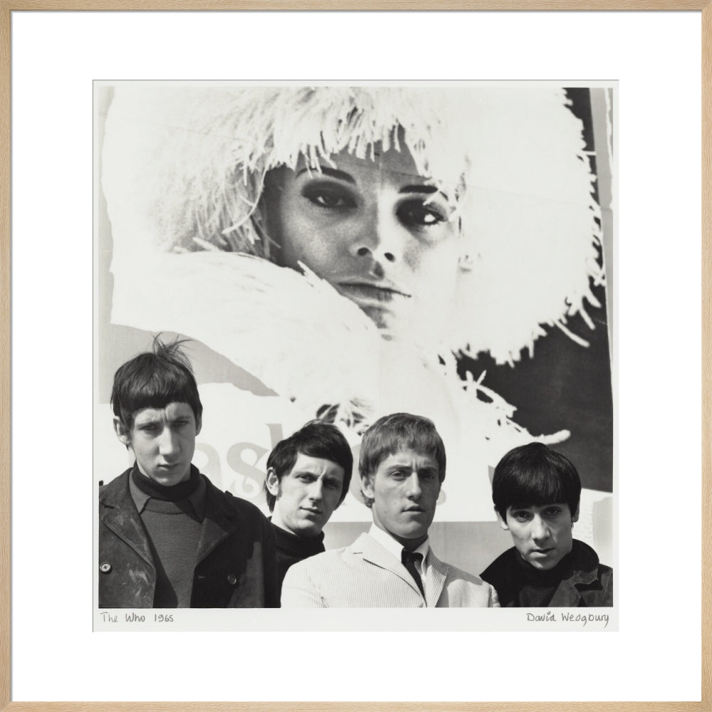 The who (pete townshend; john entwistle; roger daltrey; keith moon) portrait print (art print, extra large, natural frame)