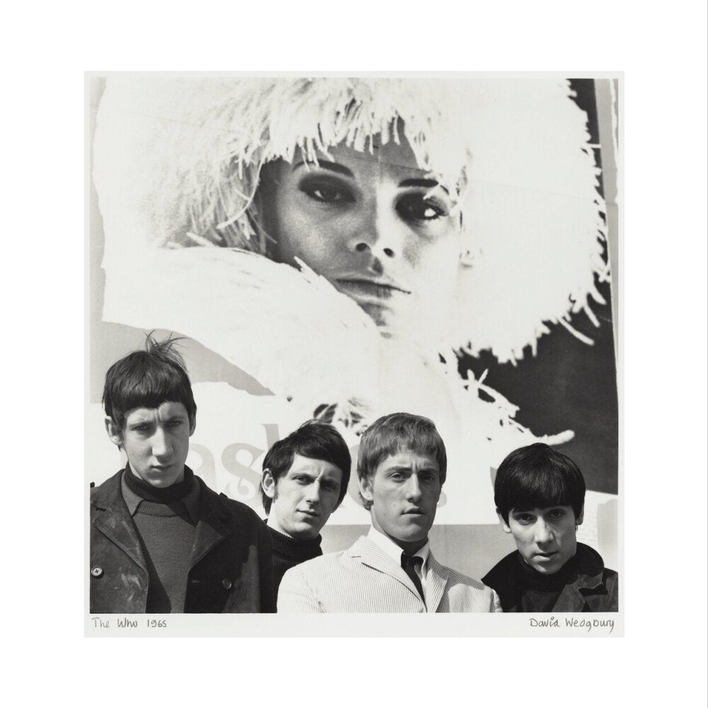 The who (pete townshend; john entwistle; roger daltrey; keith moon) portrait print (art print, small, no frame)